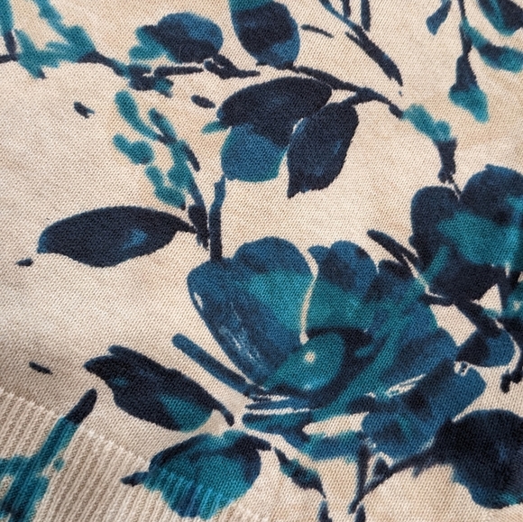 Croft & Barrow EUC Floral Lightweight Cardigan Sz 1X - Picture 9 of 9